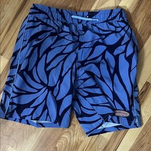Vineyard Vines Blue Abstract Wave Swim Shorts